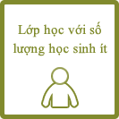 Lớp học với số lượng học sinh ít